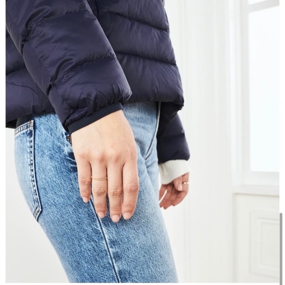 DESIGN LAB Lightweight Hooded Down
Quilted Puffer Jacket, Navy - Picture 5 of 7